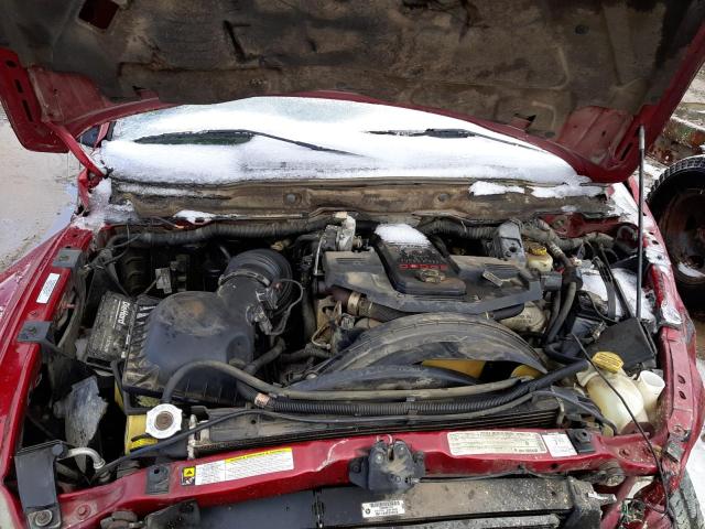 3D7MX48A48G218117 - 2008 DODGE RAM 3500 S RED photo 7