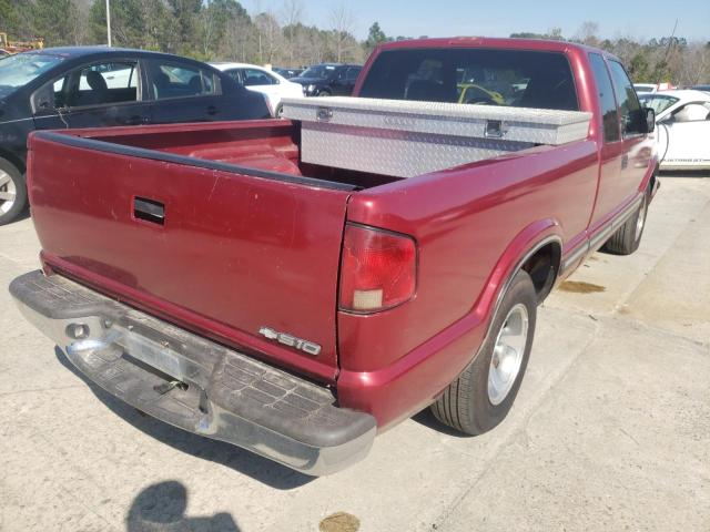 1GCCS19W5Y8308539 - 2000 CHEVROLET S TRUCK S1 RED photo 4