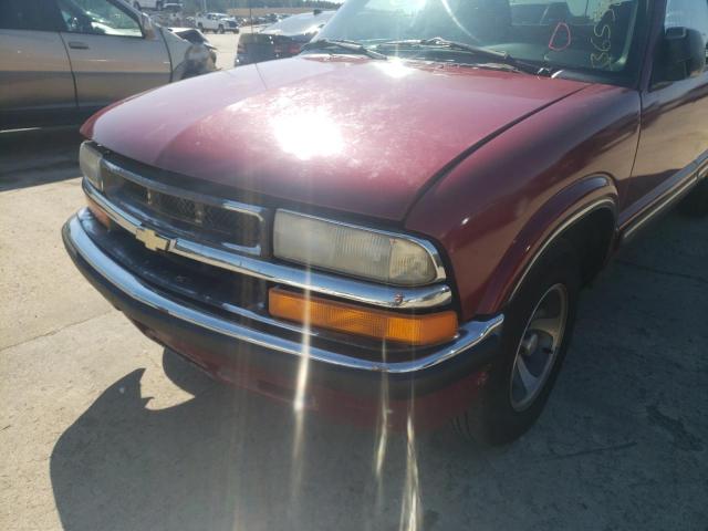 1GCCS19W5Y8308539 - 2000 CHEVROLET S TRUCK S1 RED photo 9