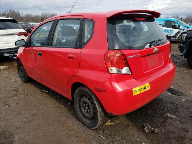 KL1TD66626B542740 - 2006 CHEVROLET AVEO BASE RED photo 3