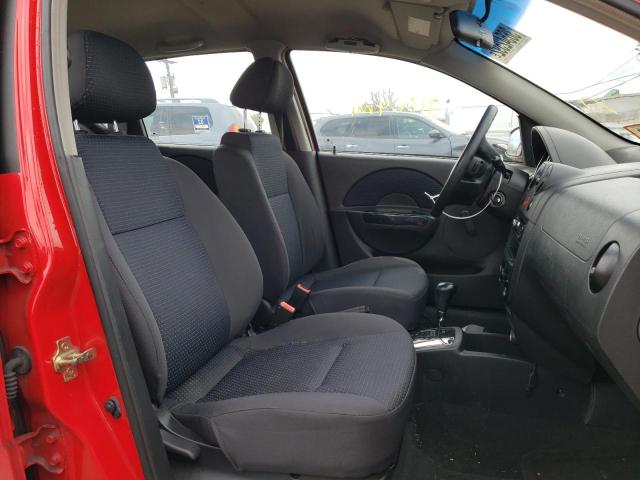 KL1TD66626B542740 - 2006 CHEVROLET AVEO BASE RED photo 5