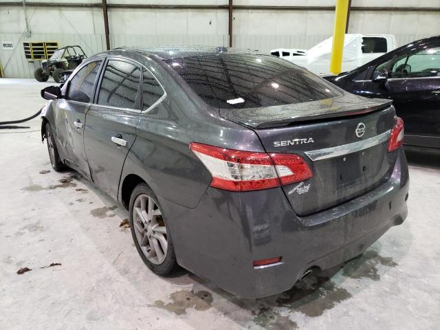 3N1AB7APXFY330488 - 2015 NISSAN SENTRA S CHARCOAL photo 3