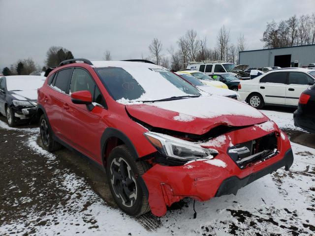 JF2GTHMC2M8267612 - 2021 SUBARU CROSSTREK RED photo 1