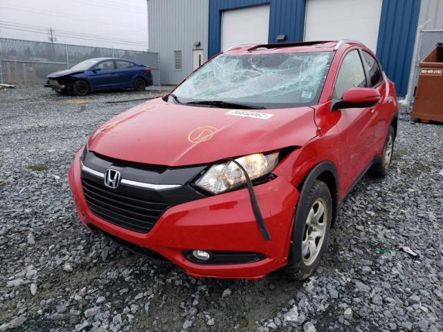 3CZRU6H75GM114707 - 2016 HONDA HR-V EXL RED photo 2