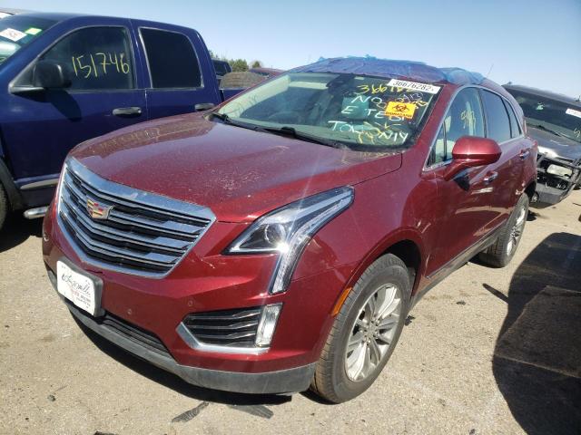 1GYKNDRS2HZ215869 - 2017 CADILLAC XT5 LUXURY MAROON photo 2