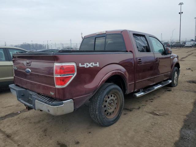 1FTFW1EV9AFB40596 - 2010 FORD F150 SUPER BURGUNDY photo 3