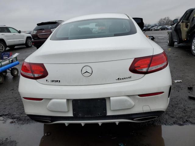 WDDWJ4KB0HF390593 - 2017 MERCEDES-BENZ C 300 4MAT WHITE photo 6