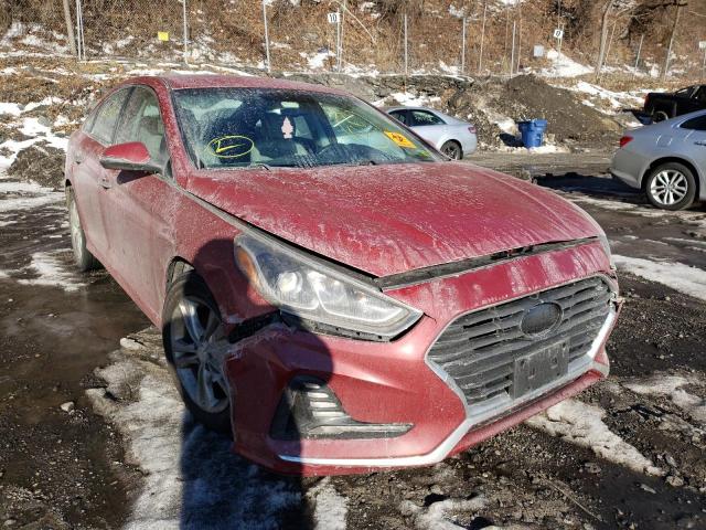 5NPE34AF4JH649375 - 2018 HYUNDAI SONATA SPO MAROON photo 1