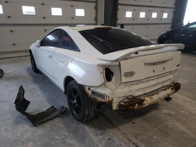 JTDDY32T6Y0008893 - 2000 TOYOTA CELICA WHITE photo 3