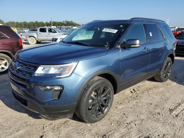 1FM5K8D8XKGB20375 - 2019 FORD EXPLORER X BLUE photo 1