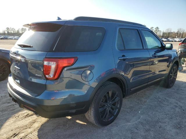 1FM5K8D8XKGB20375 - 2019 FORD EXPLORER X BLUE photo 3