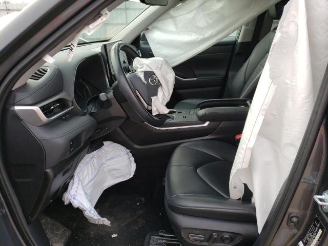 5TDGZRAH7MS516808 - 2021 TOYOTA HIGHLANDER ნაცრისფერი ფოტო 7