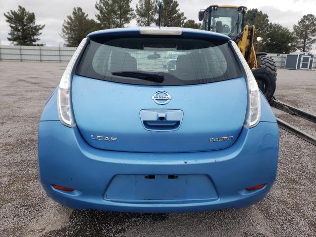 1N4AZ0CP1EC337646 - 2014 NISSAN LEAF S BLUE photo 6