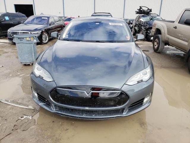 5YJSA1H14EFP28471 - 2014 TESLA MODEL S Մոխրագույն լուսանկար 5