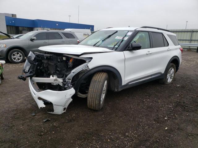 1FMSK8DH2NGA53634 - 2022 FORD EXPLORER X WHITE photo 1