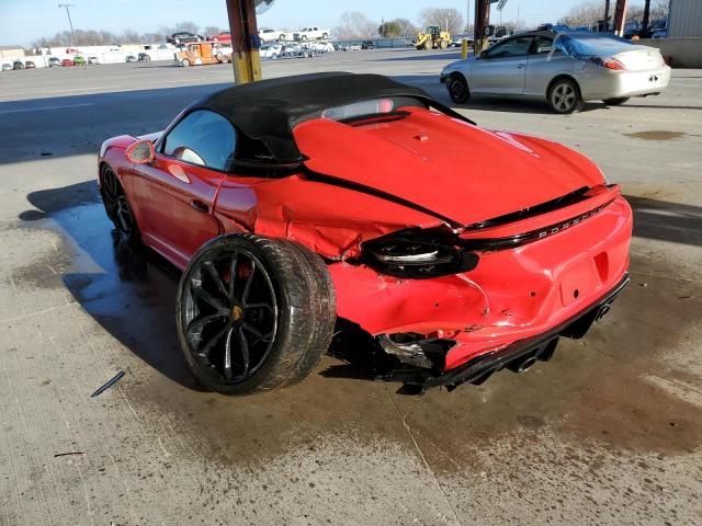 WP0CC2A86NS235552 - 2022 PORSCHE BOXSTER SP RED photo 2