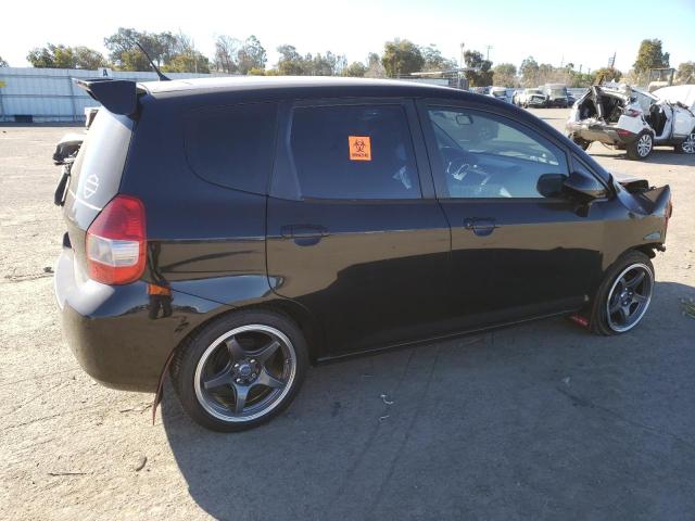 JHMGD37488S065545 - 2008 HONDA FIT BLACK photo 3