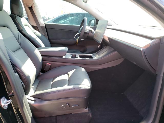 5YJYGDEE4MF123110 - 2021 TESLA MODEL Y أسود صورة 5