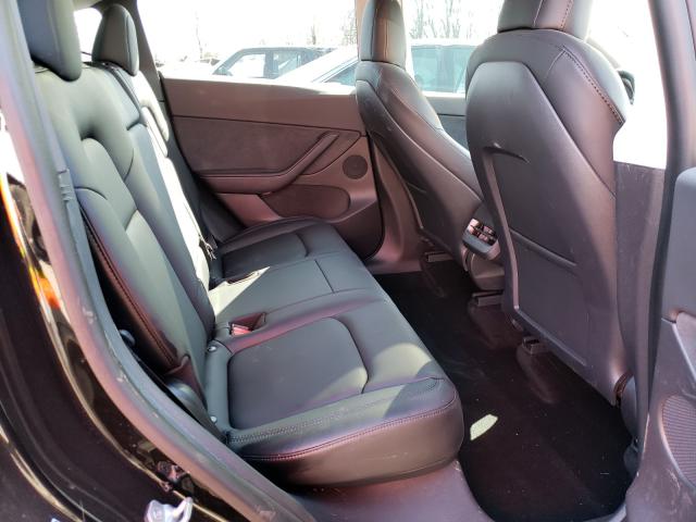 5YJYGDEE4MF123110 - 2021 TESLA MODEL Y أسود صورة 6