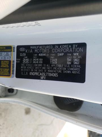 KNDPRCA65L7784065 - 2020 KIA SPORTAGE S WHITE photo 10