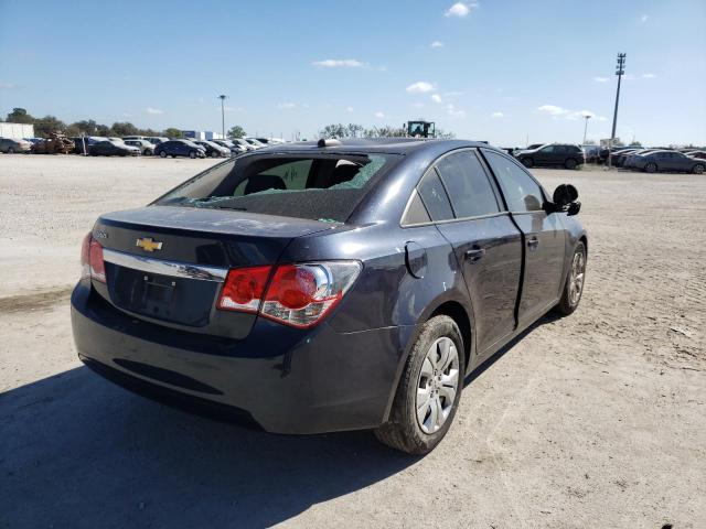 1G1P15SH9F7280182 - 2015 CHEVROLET CRUZE L BLUE photo 4