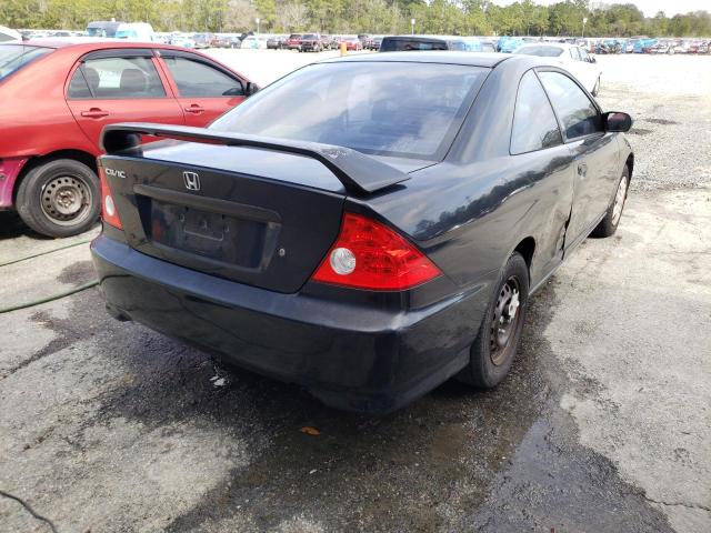 1HGEM22315L057425 - 2005 HONDA CIVIC DX V BLACK photo 4