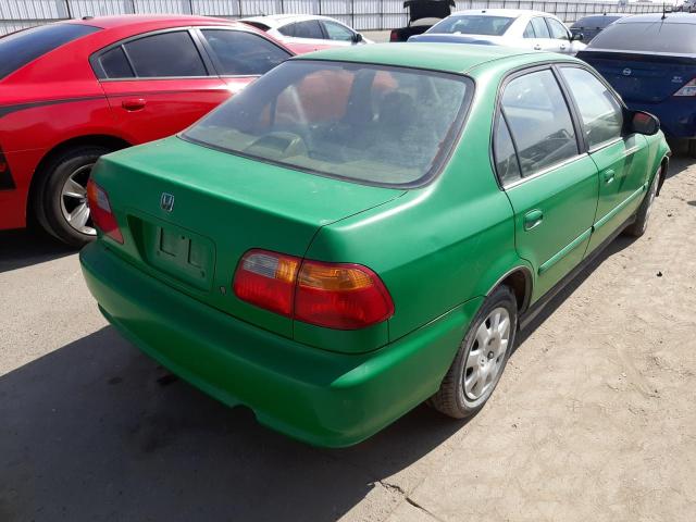 2HGEJ6618XH563603 - 1999 HONDA CIVIC BASE GREEN photo 4