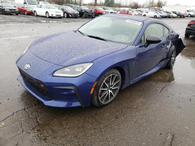 JF1ZNBC18N8751287 - 2022 TOYOTA 86 BLUE photo 2