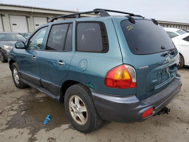 KM8SC73D63U428770 - 2003 HYUNDAI SANTA FE G TURQUOISE photo 2