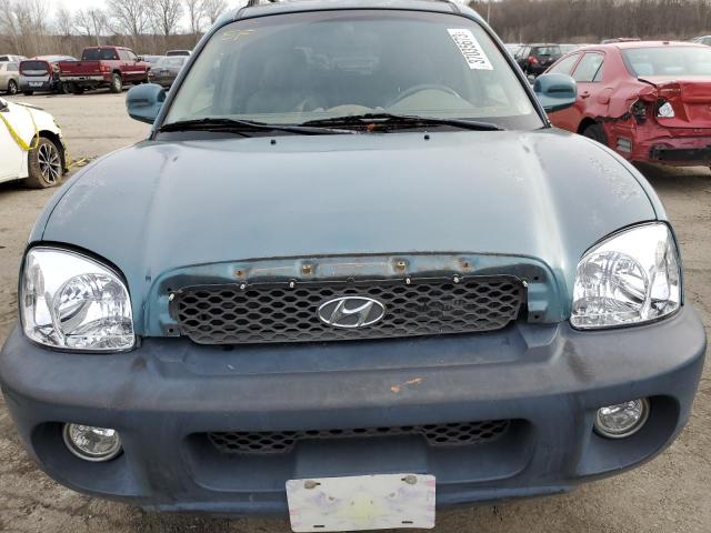 KM8SC73D63U428770 - 2003 HYUNDAI SANTA FE G TURQUOISE photo 5