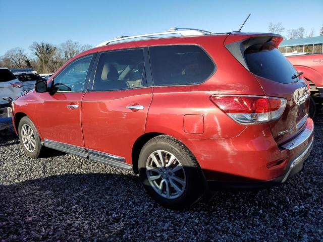 5N1AR2MM2FC615784 - 2015 NISSAN PATHFINDER RED photo 2