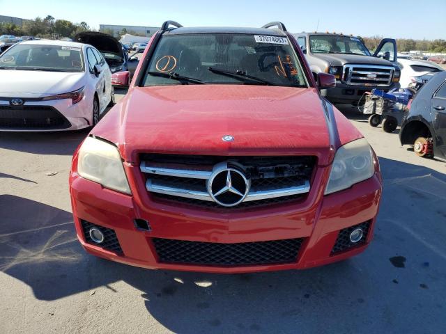 WDCGG8HB3BF630507 - 2011 MERCEDES-BENZ GLK 350 4M RED photo 5