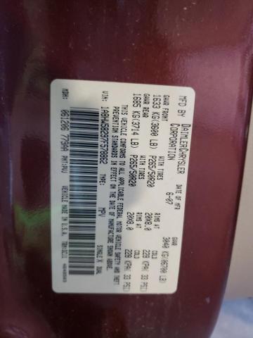 1A8HW58297F578862 - 2007 CHRYSLER ASPEN LIMI RED photo 10