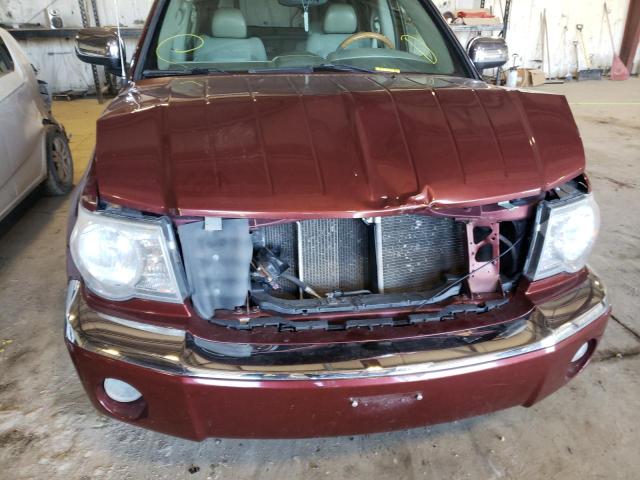 1A8HW58297F578862 - 2007 CHRYSLER ASPEN LIMI RED photo 9