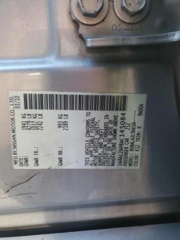 1N4AL2AP8AC145084 - 2010 NISSAN ALTIMA BAS SILVER photo 12