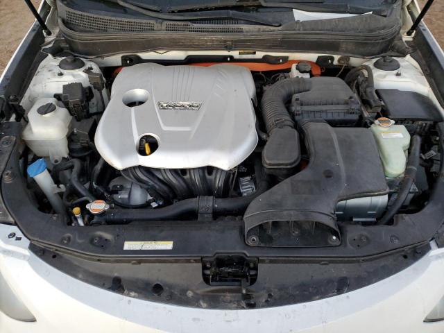 KMHEC4A42BA014075 - 2011 HYUNDAI SONATA HYB WHITE photo 11