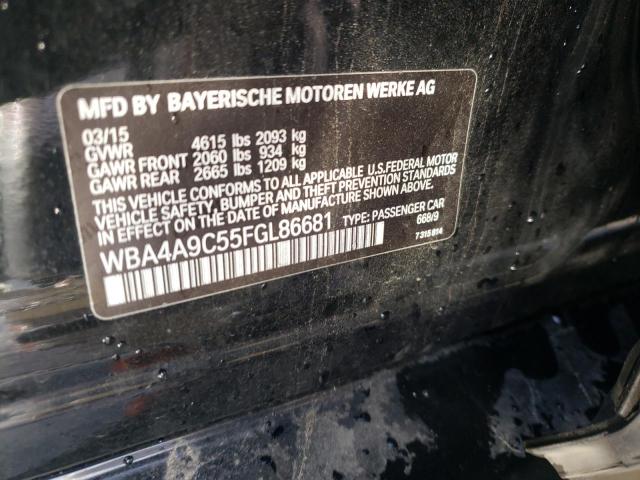 WBA4A9C55FGL86681 - 2015 BMW 428 I GRAN BLACK photo 12