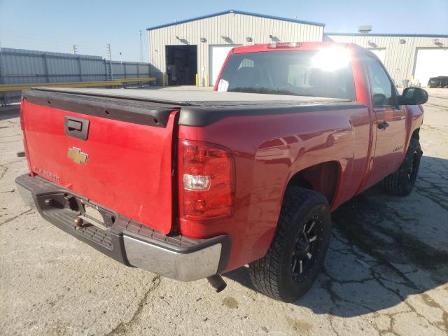 1GCEC14X47Z634704 - 2007 CHEVROLET SILVRK1500 RED photo 4