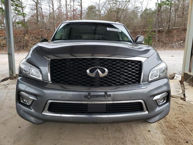 JN8AZ2NF2G9612410 - 2016 INFINITI QX80 GRAY photo 5