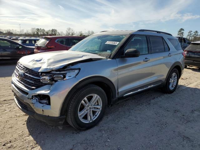 1FMSK7DH6MGB29350 - 2021 FORD EXPLORER X SILVER photo 1