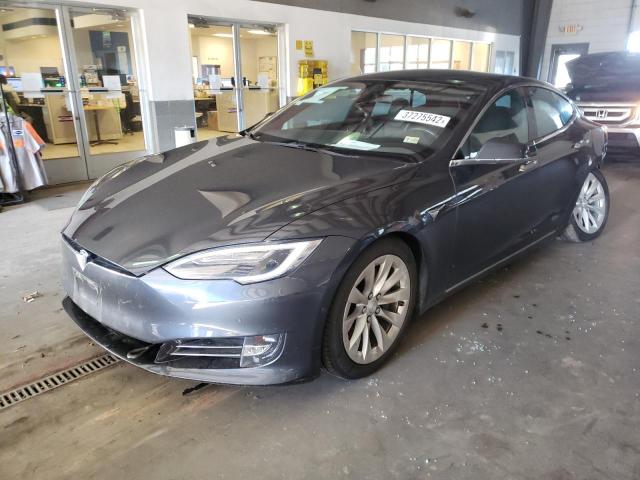 5YJSA1E20HF202730 - 2017 TESLA MODEL S Gris foto 2