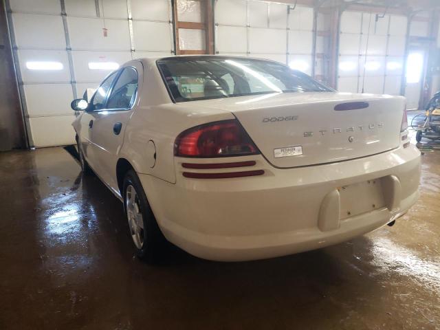 1B3EL36X54N366906 - 2004 DODGE STRATUS SE WHITE photo 3