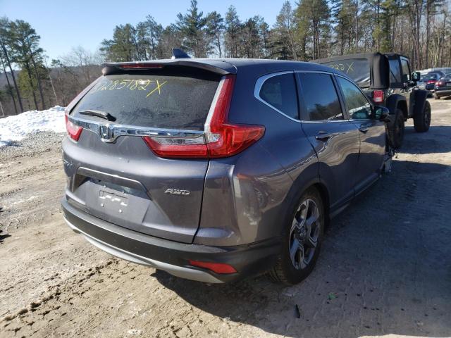 5J6RW2H85HL061652 - 2017 HONDA CR-V EXL GRAY photo 4