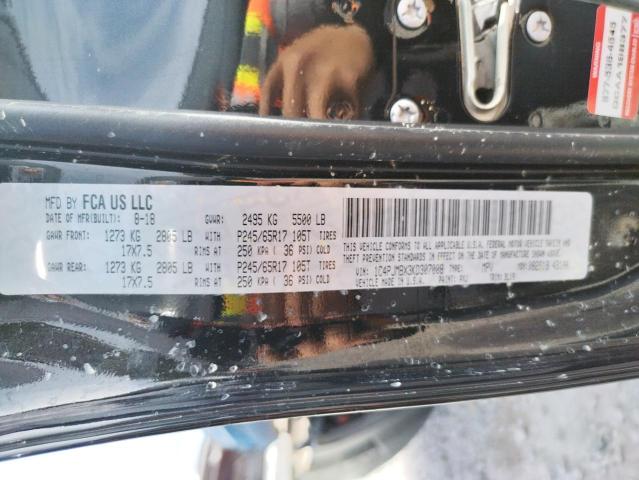 1C4PJMBX3KD307008 - 2019 JEEP CHEROKEE T 黑色 照片 10