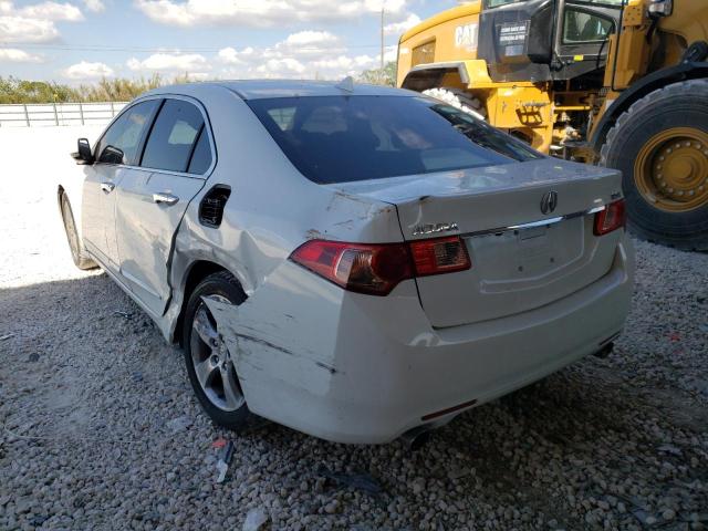 JH4CU2F64EC000497 - 2014 ACURA TSX TECH WHITE photo 3