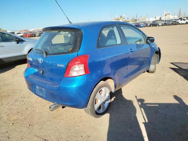 JTDJT903975086173 - 2007 TOYOTA YARIS BLUE photo 4