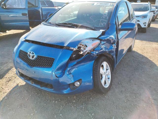 JTDJT903975086173 - 2007 TOYOTA YARIS BLUE photo 9