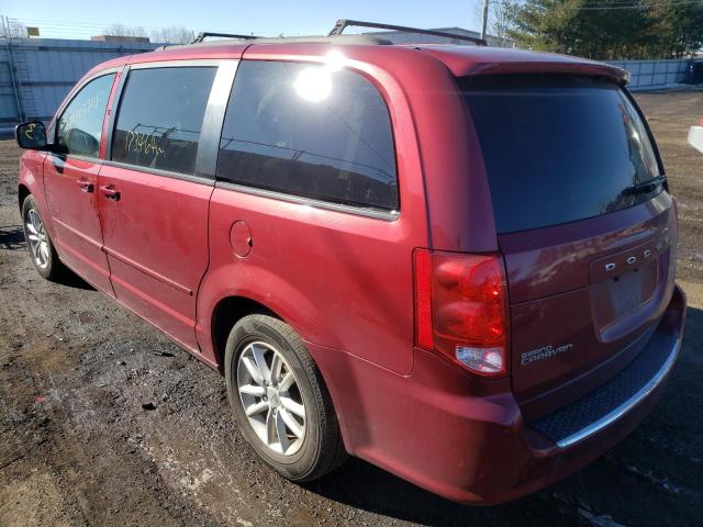 2C4RDGCGXER430404 - 2014 DODGE GRAND CARA RED photo 3