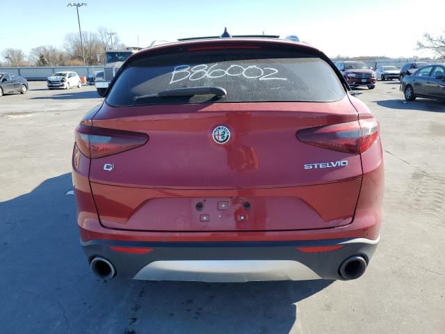 ZASFAKBN5J7B86002 - 2018 ALFA ROMEO STELVIO TI RED photo 6