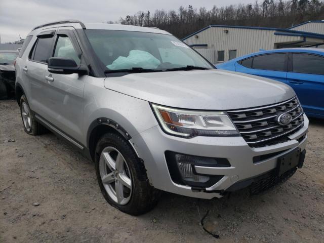 1FM5K8D80HGA08550 - 2017 FORD EXPLORER X SILVER photo 1